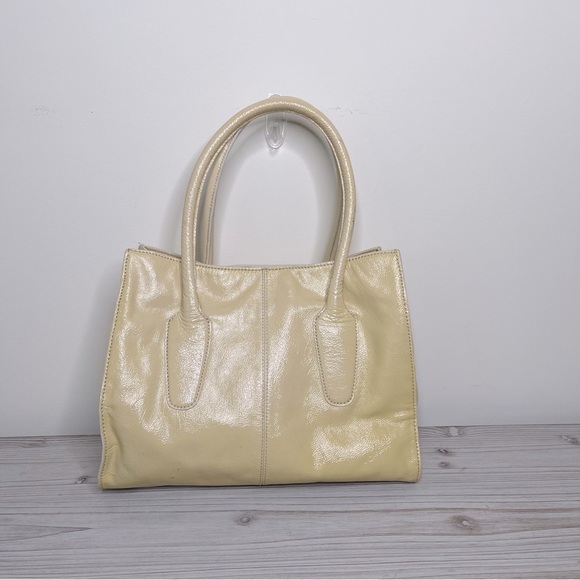J.Crew VTG Patient Leather Shoulder Bag in Butter Yellow Y2K - Picture 6 of 13